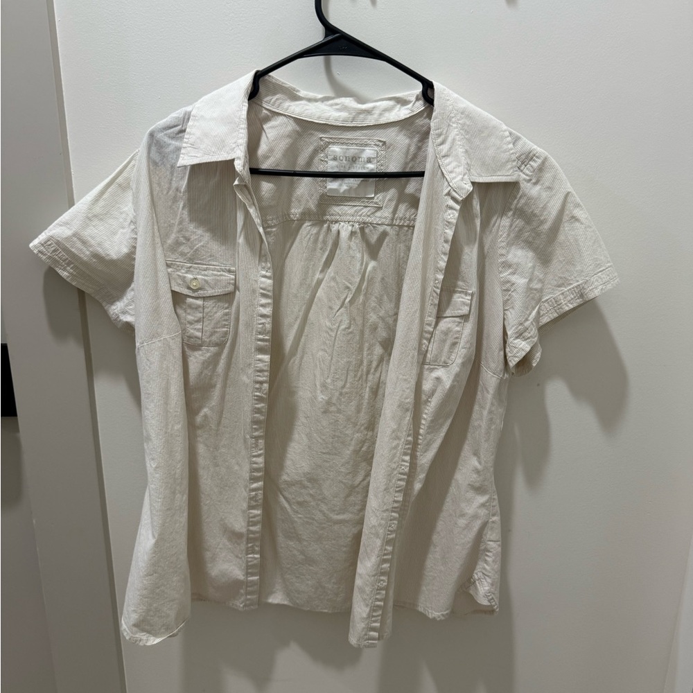Sonoma Cream Short Sleeve Shirt